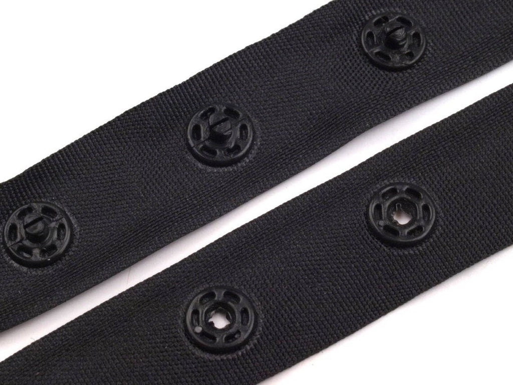 Snap Tape for fastening bodysuits 18mm / MANY COLORS / Polyester tape with plastic snaps DL-129A