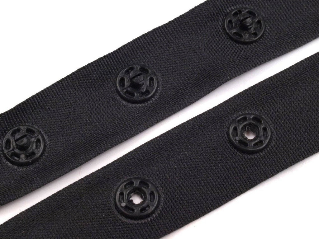 Snap Tape for fastening bodysuits 18mm / MANY COLORS / Polyester tape with plastic snaps DL-129A