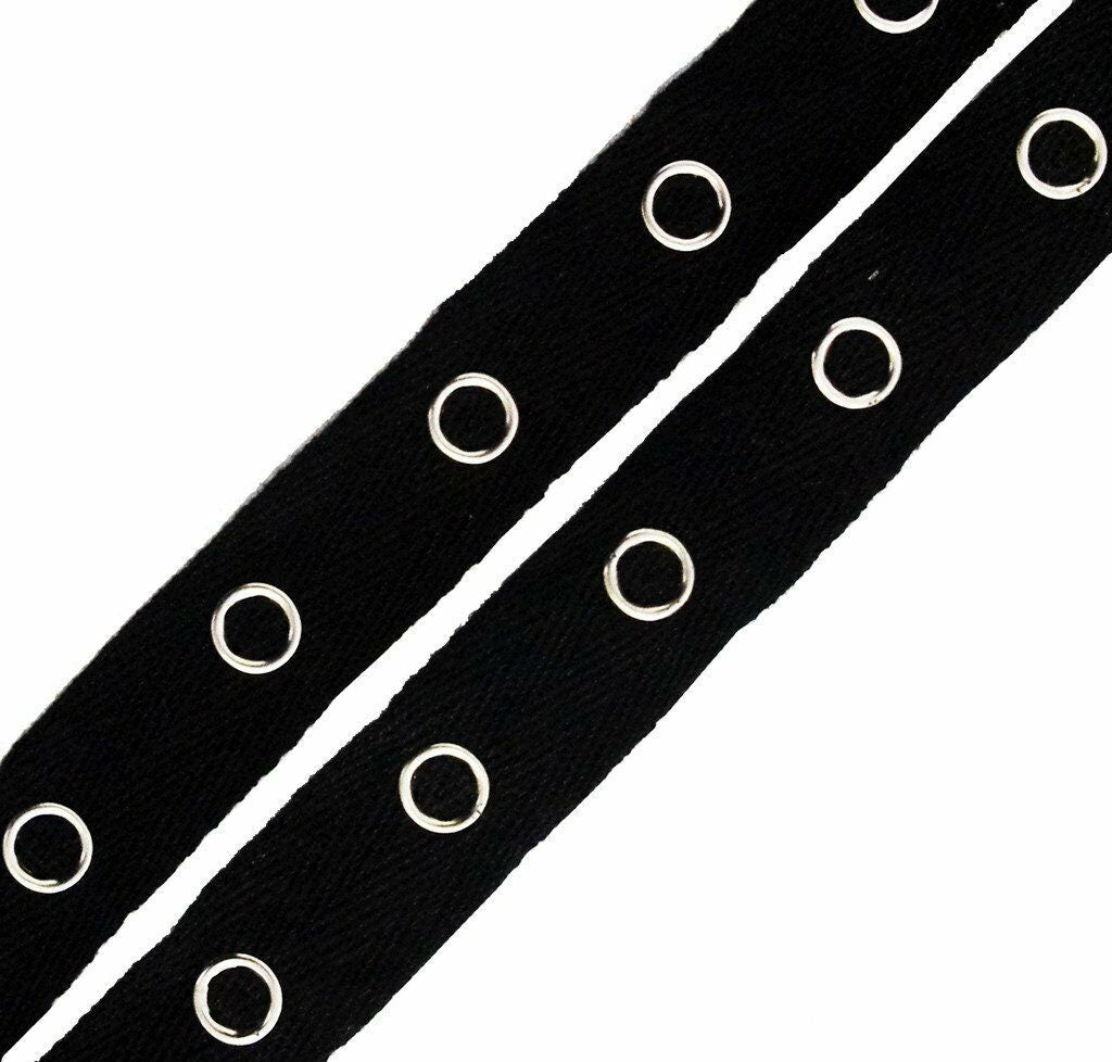 Beyond Trim Snap Button Tape - 1 Inch Twill Fastener Metal Press Stud Crafts DIY Black / White / Green / Brown / 3 / 5 / 10 YDS - LA10541