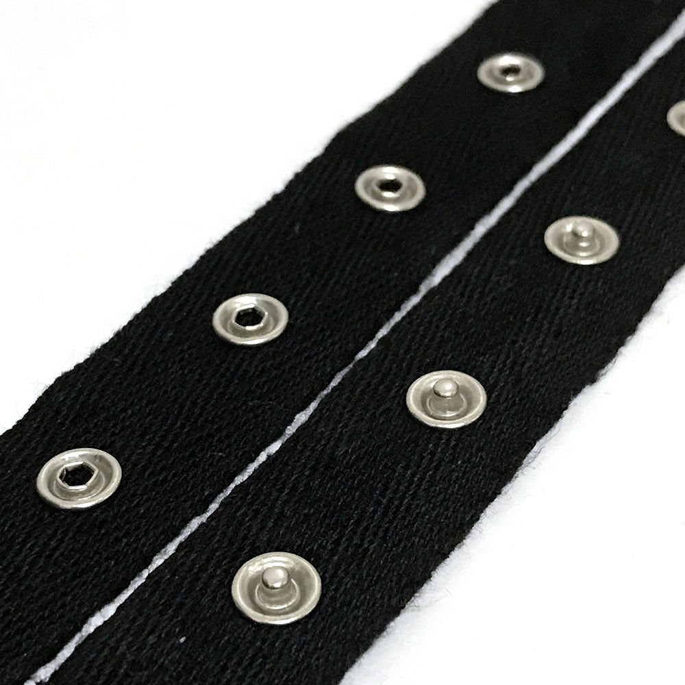 Beyond Trim Snap Button Tape - 1 Inch Twill Sewing Fastener Metal Press Stud Ribbon Replacement Crafting Crafts DIY 3 Yards