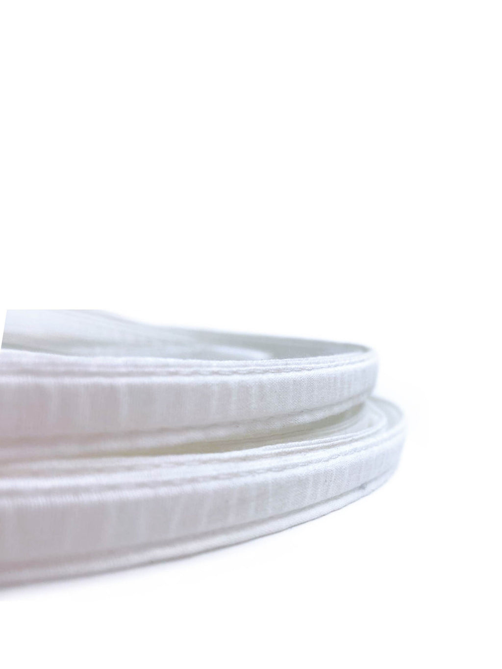 Bias covered boning 1/4" white  - sewable boning for crafts and sewing - Cotton covered polyester boning