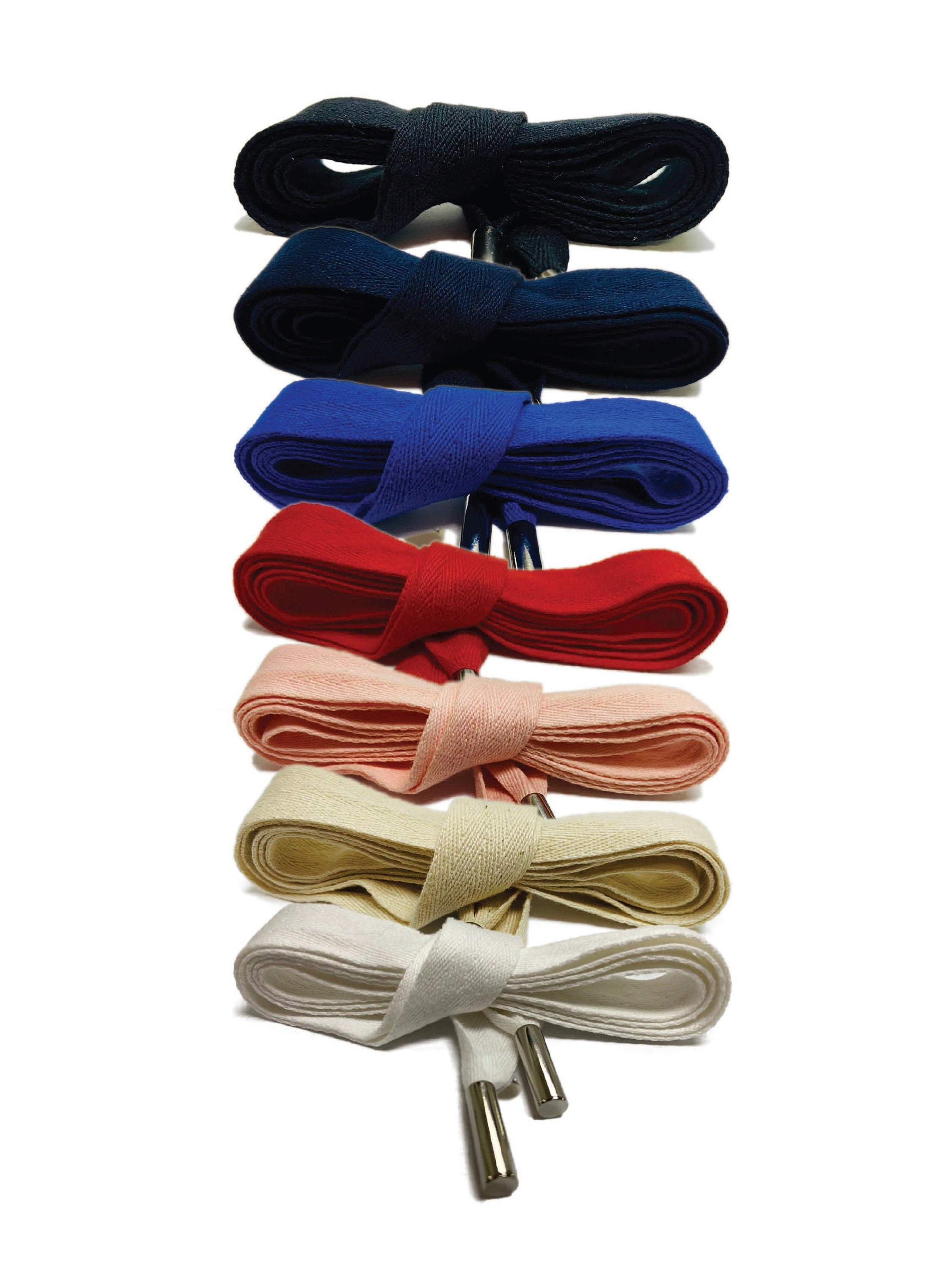 Clothing Hoodie Drawstring Cord Rope -PANT-Flat Cotton with Metal Tips 55 Inch Replacement Drawcord String Clothing Hoodie Sewing - BR1115