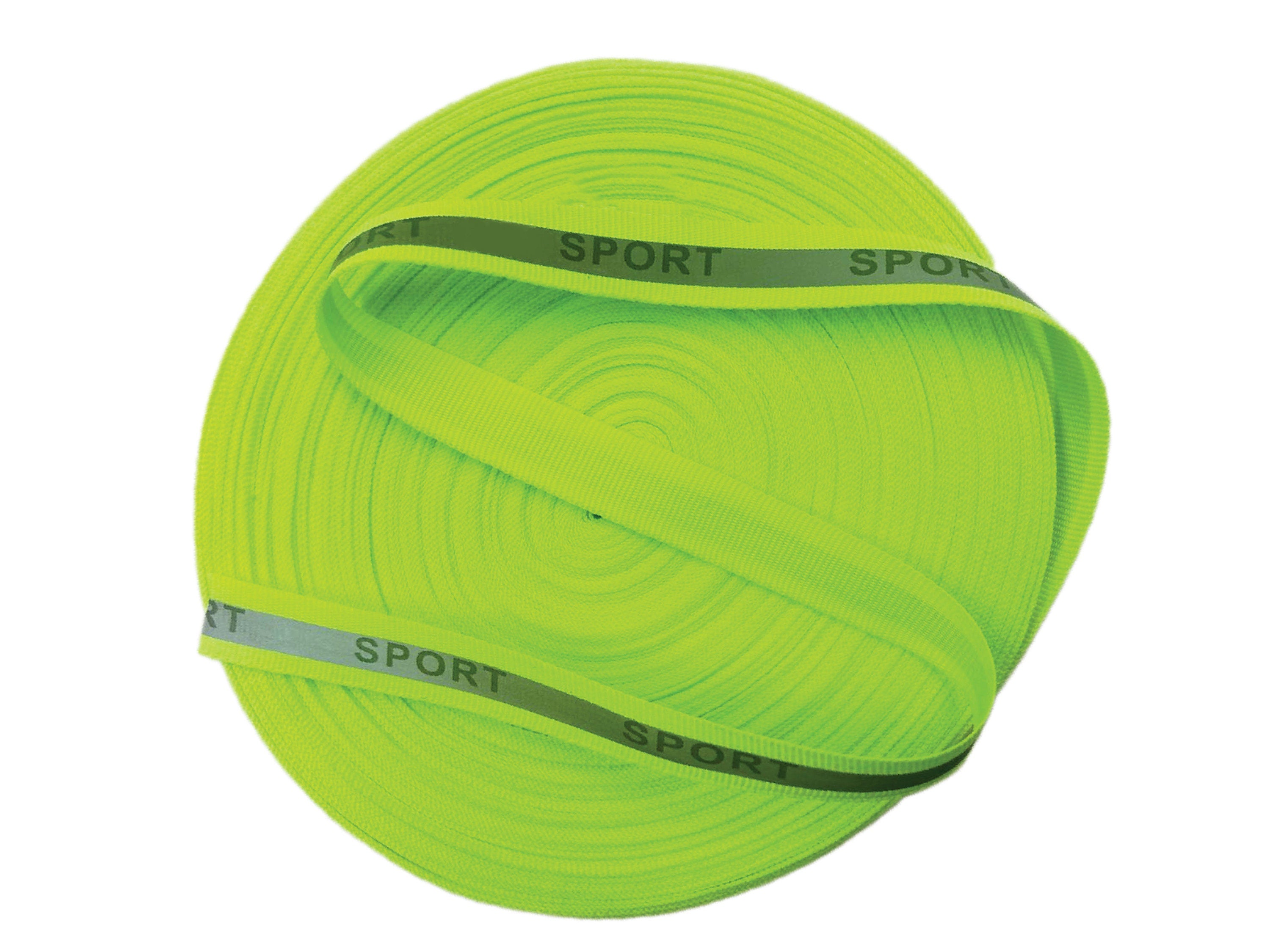 13/16" Reflective Glo Grosgrain Ribbon - Silver Reflective Stripe -100% Polyester