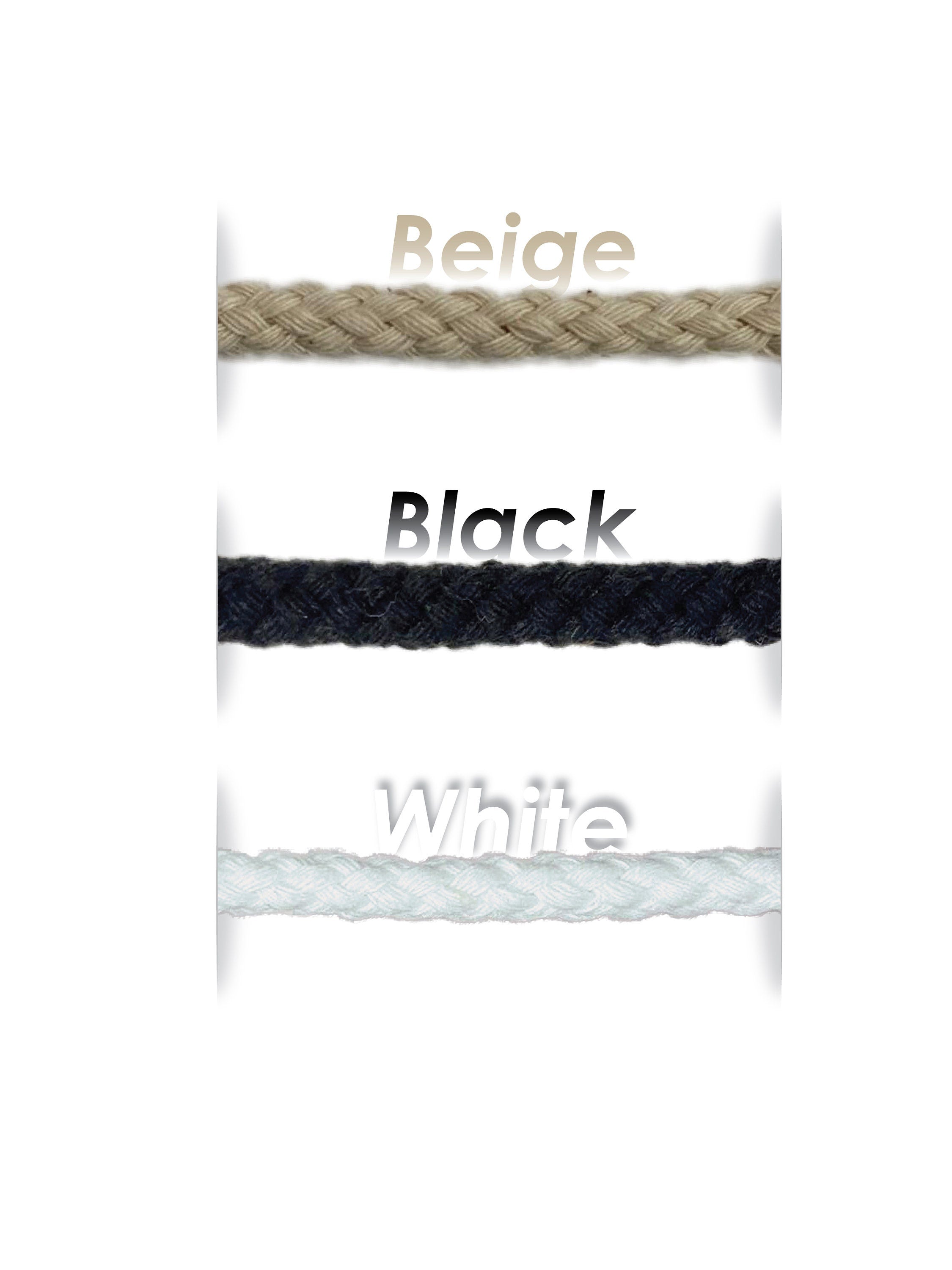 Beyond Cotton Drawstring Cord, BY the YARD, No Core, 1/4 Inch Wide, Sewing, Lace-Ups, Grommets, Hoods - DR119