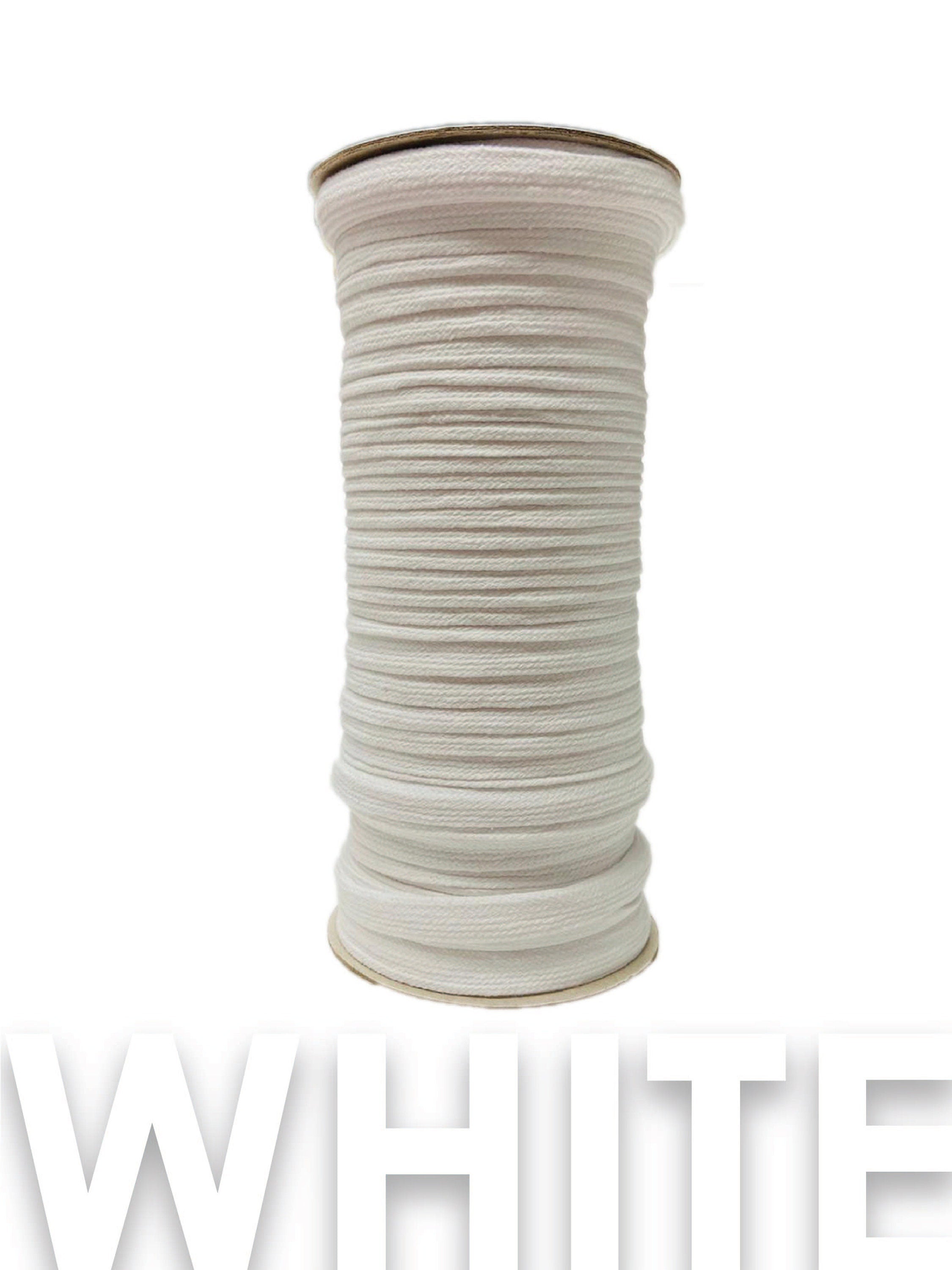 1/2" Cotton Flat Cord Drawstring Drawcord Handles Lace Trim Heavy Duty (5 YARDS/ 10YARDS ) - DR108