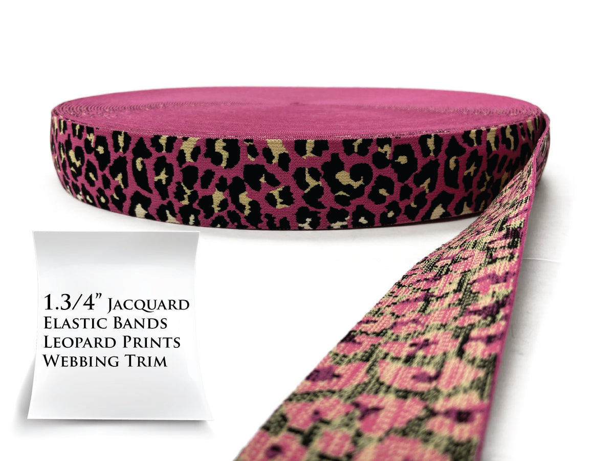1 1/2’’ OR 2" Jacquard Leopard Elastic band Leopard Style, Octo, bonds underwear  Color wide Elastic Garment accessories HIGH QUALITY!