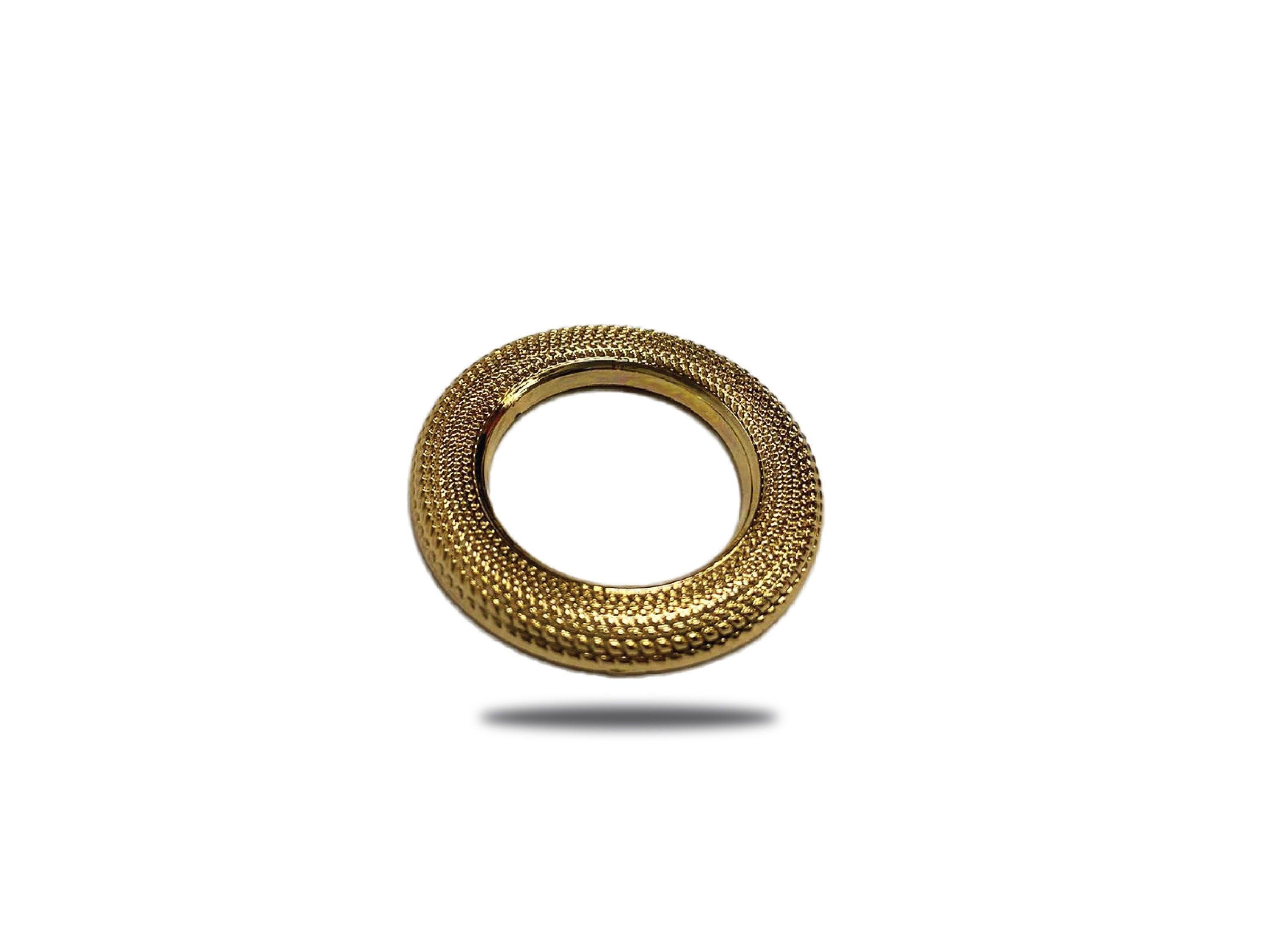 Exclusive Gold Buckle & Textured O rings Metal, Unique and Shiny Gold Finish