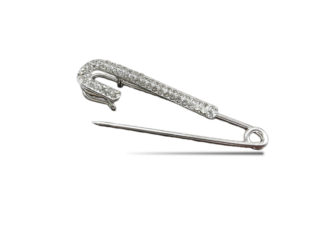 Rhinestone Safety Pin, Jumbo Safety Pins 2”/3" Classic Safety Pin, Brooch Pin High Quality 5 SET