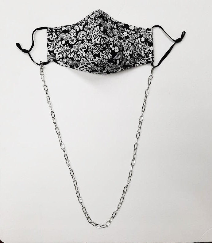 Face mask chain, mask lanyard holder, Necklace, mask lanyard, mask holder, face mask holder, mask chain T5015