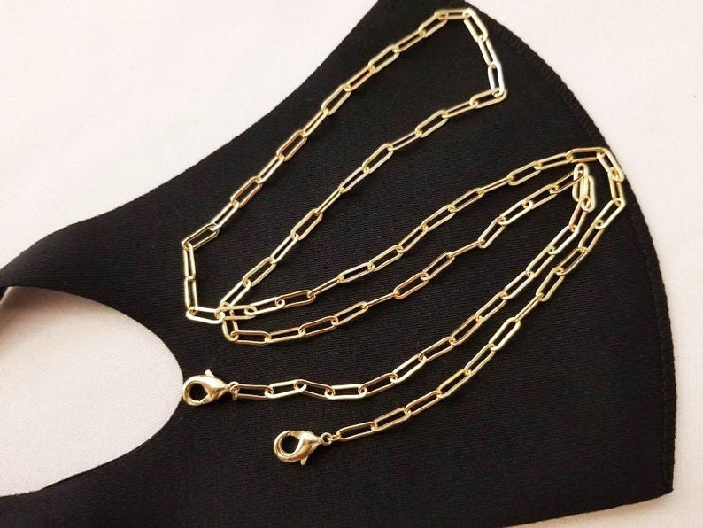 Face mask chain, mask lanyard holder, Necklace, mask lanyard, mask holder, face mask holder, mask chain T5015