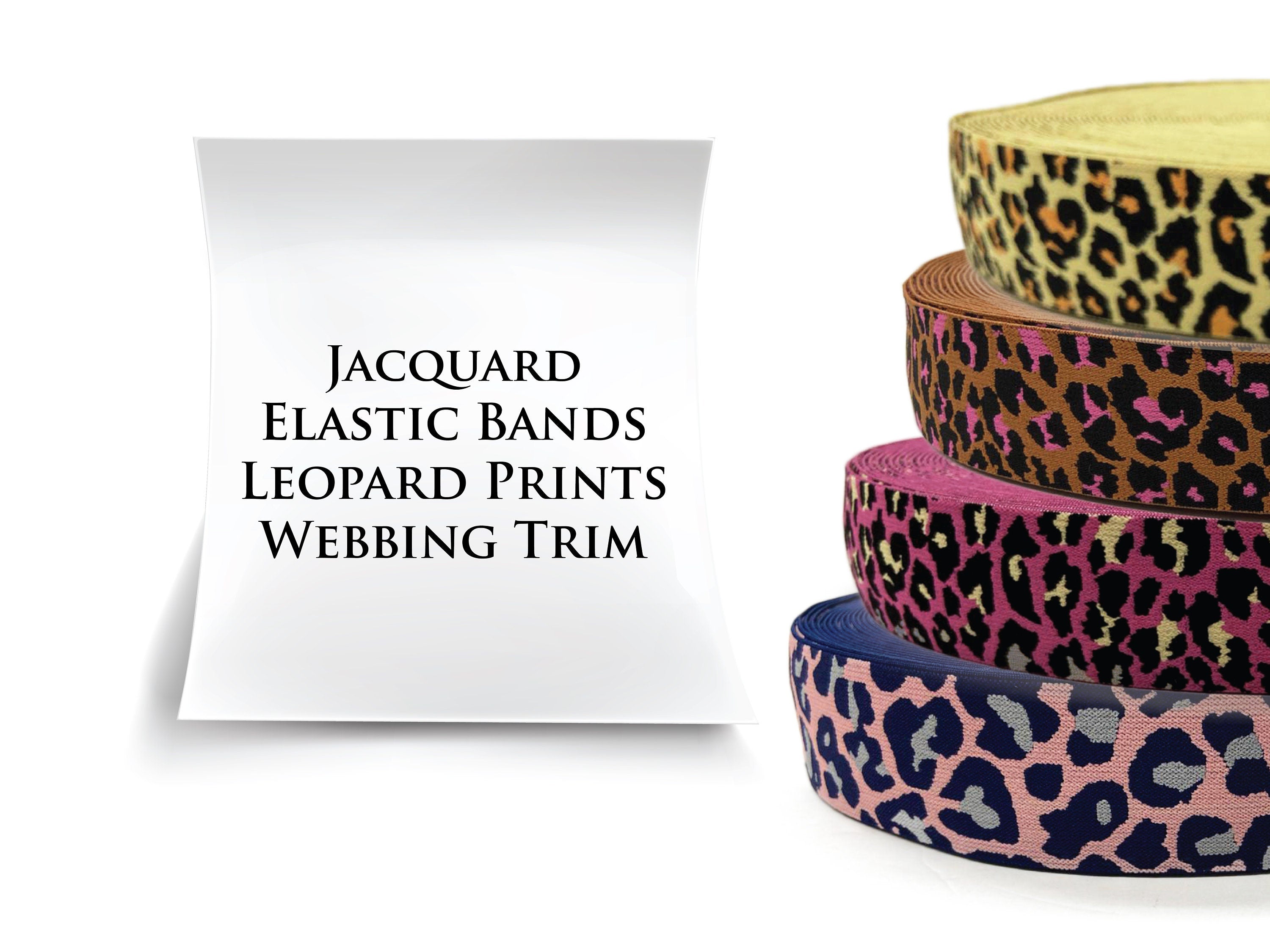 1 1/2?€??€? & 2" Jacquard Leopard Elastic band Leopard Style, Octo, bonds underwear  Color wide Elastic Garment accessories HIGH QUALITY!