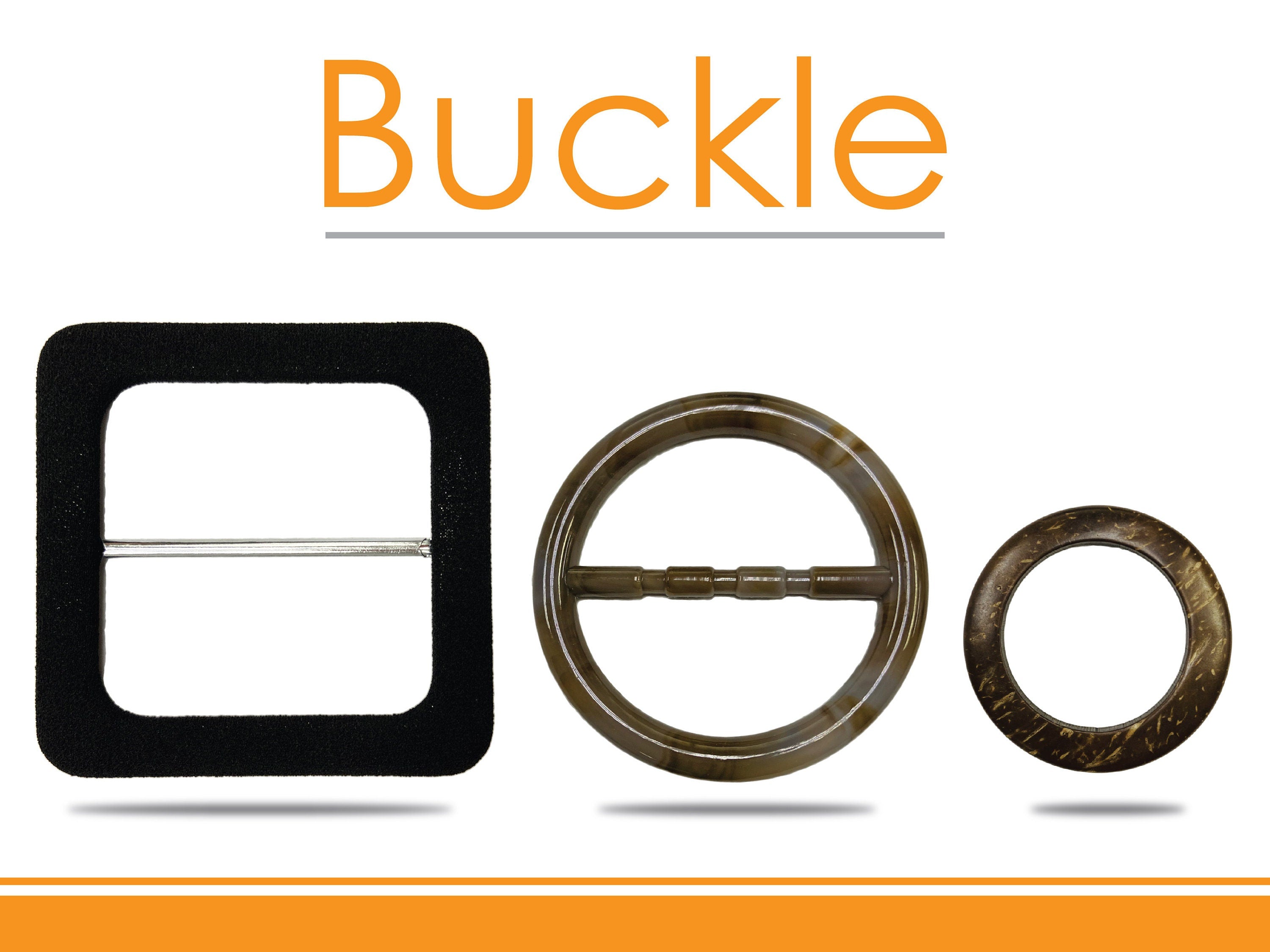 Unique Belt Buckle, Metal Covered, Coco O-ring, Plastic Finish. Sold By 3 & 5 FREE SHIPPING!