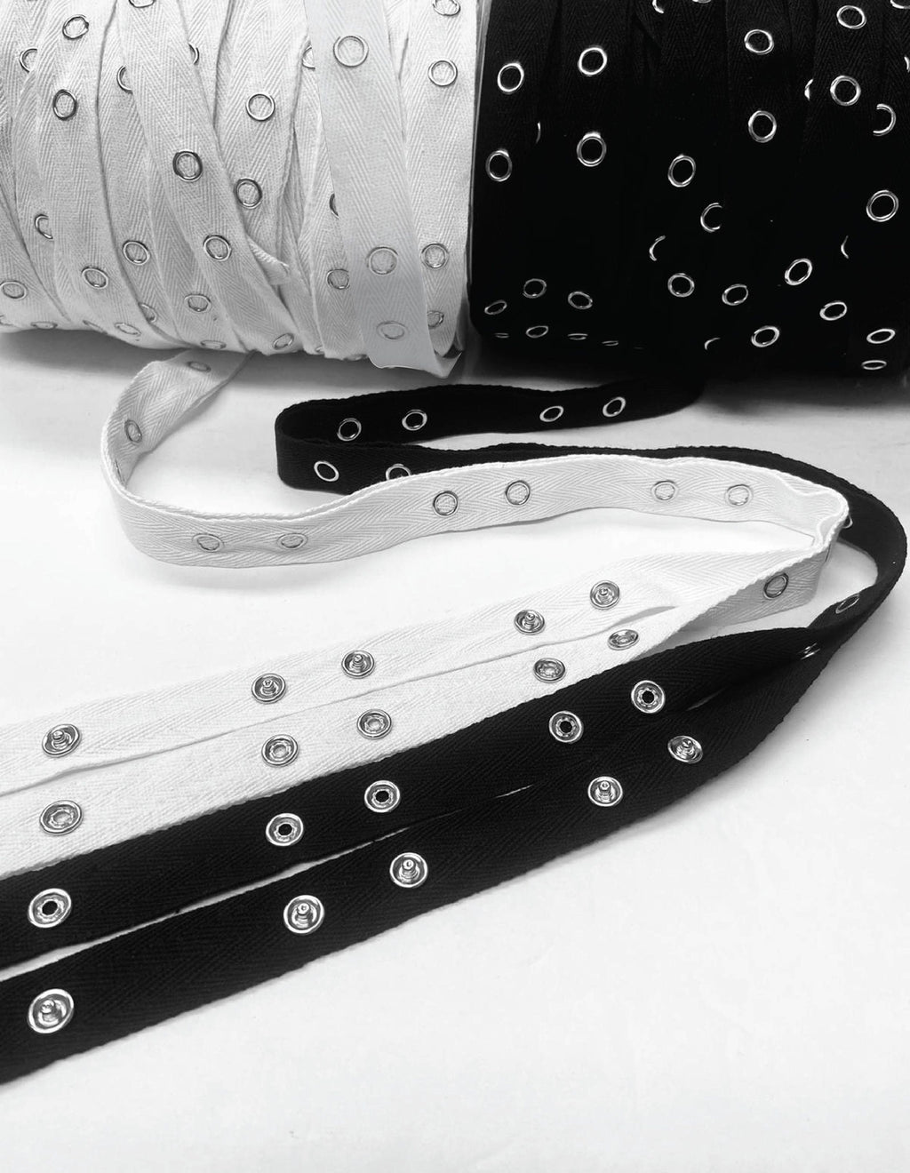 Beyond Trim Snap Button Tape - 1 Inch Twill Sewing Fastener Metal Press Stud Ribbon Replacement Crafting Crafts DIY 3 Yards