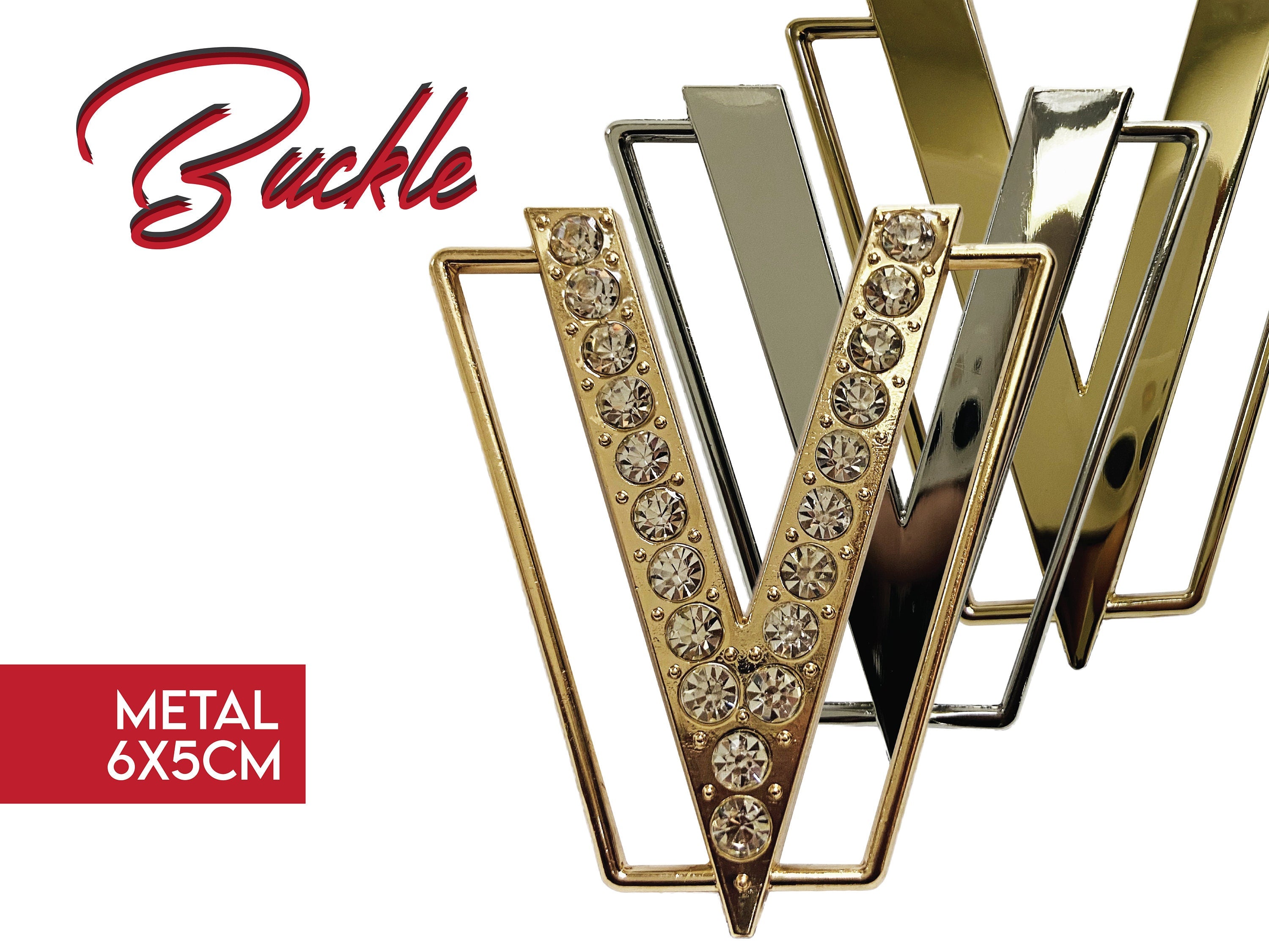 V-Buckle Shape Buckle, By 5 Pcs, Nickel, Gold, Rhinestone Buckles, Suspender Buckle, Premium , V Shape Belt Buckle, Free Shipping!