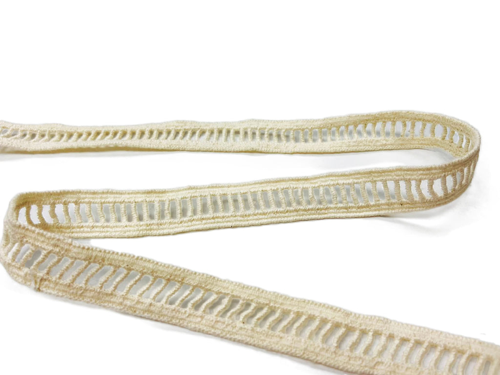Natural Ladder Lace Trim two pieces that total 10 Yards / LA-561C
