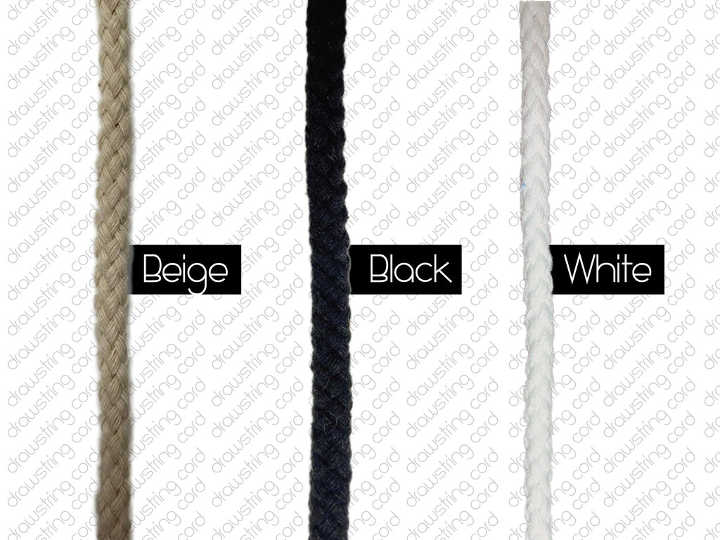 1/4 Inch  Cotton Drawstring Cord - 10 YDS - Hoodies - Projects - FREE SHIPPING - DR119