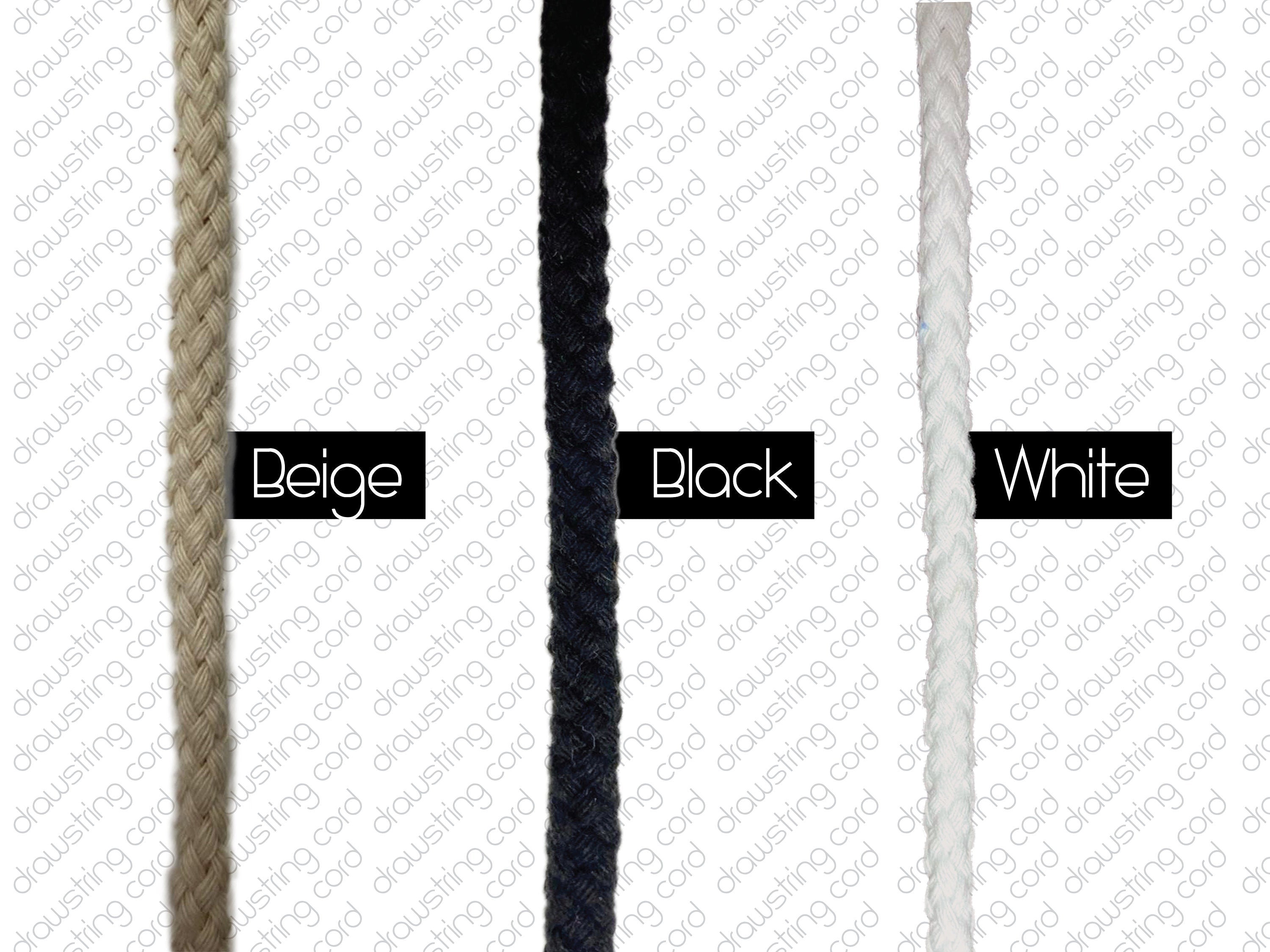 1/4 Inch  Cotton Drawstring Cord - 10 YDS - Hoodies - Projects - FREE SHIPPING - DR119