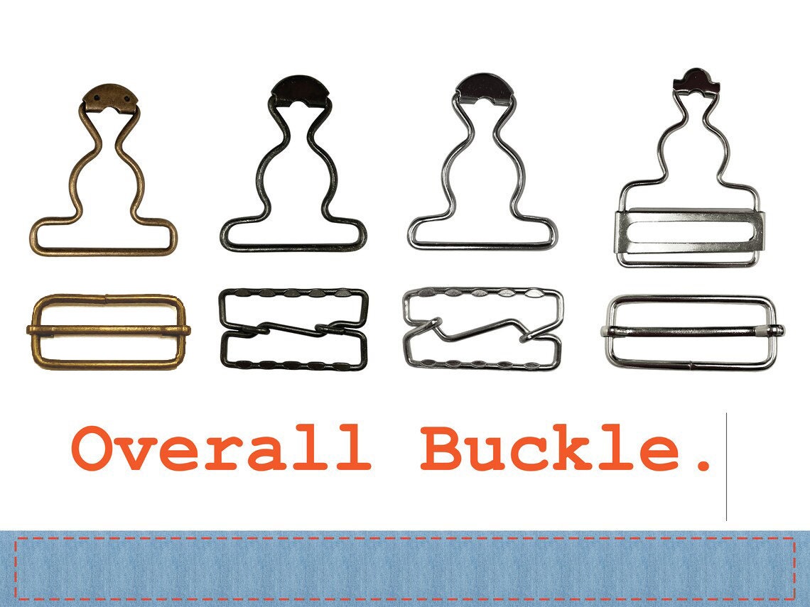 Dungaree Buckles With Overall Slider // Center Bar Moving Slider // Buckles by 1 set/ 5 set // FREE SHIPPING