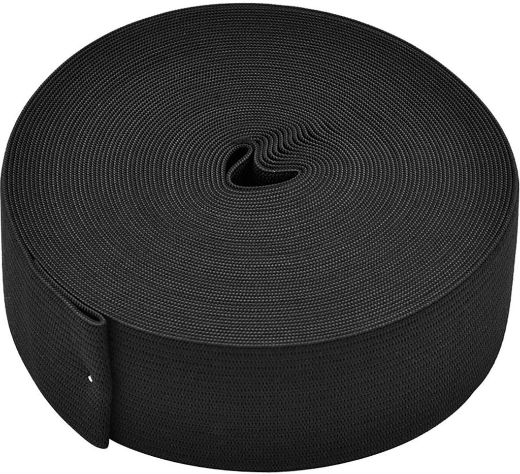 Beyond Trim Sewing Elastic Knit Elastic Black & White - 10yds (1/2", 3/8", 1/2") / FREE SHIPPING