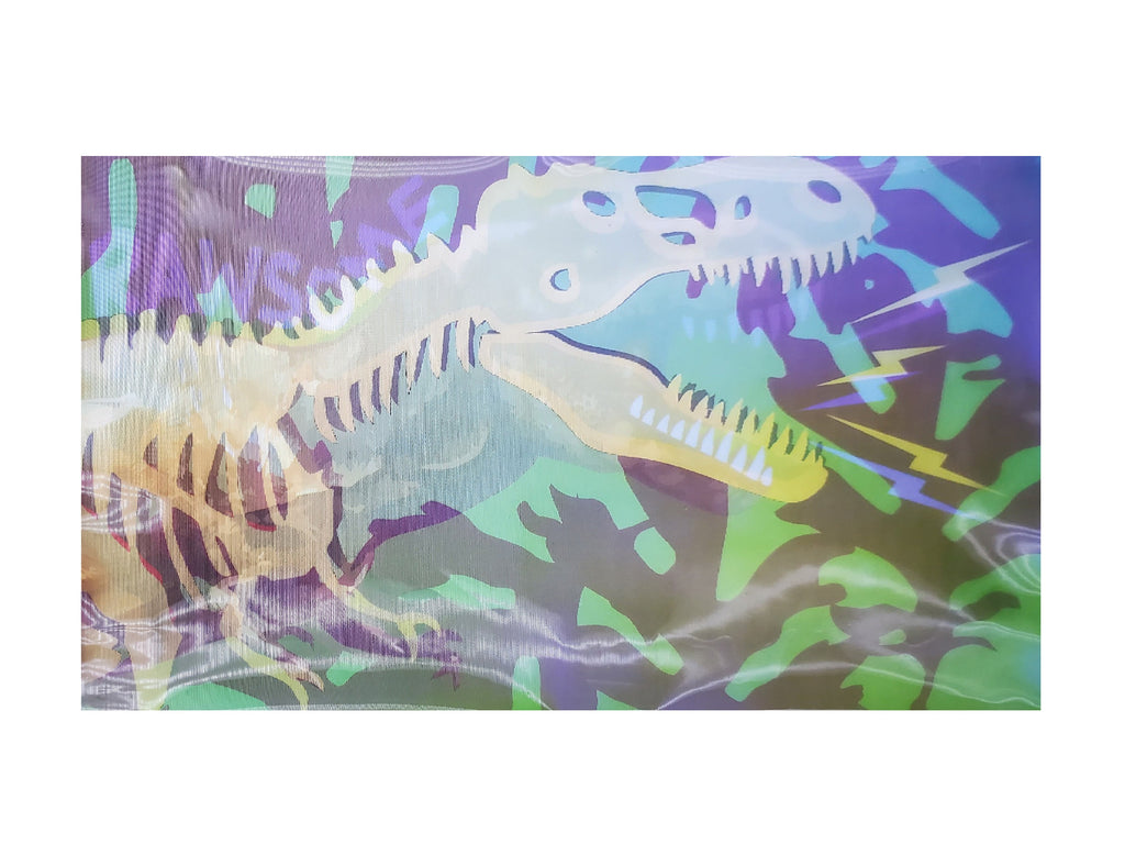 3D Lenticular Patches Appliques Children's Boys Iron-on Dinosaur Shark Skeleton FREE SHIPPING