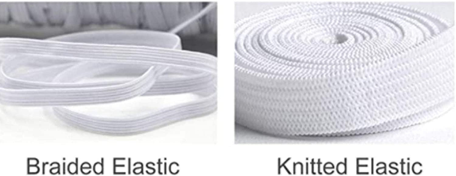 Beyond Trim Sewing Elastic Knit Elastic Black & White - 10yds (1/2", 3/8", 1/2") / FREE SHIPPING