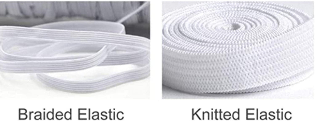Beyond Trim Sewing Elastic Knit Elastic Black & White - 10yds (1/2", 3/8", 1/2") / FREE SHIPPING
