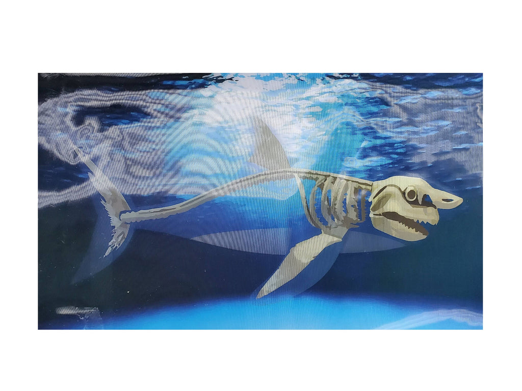 3D Lenticular Patches Appliques Children's Boys Iron-on Dinosaur Shark Skeleton FREE SHIPPING