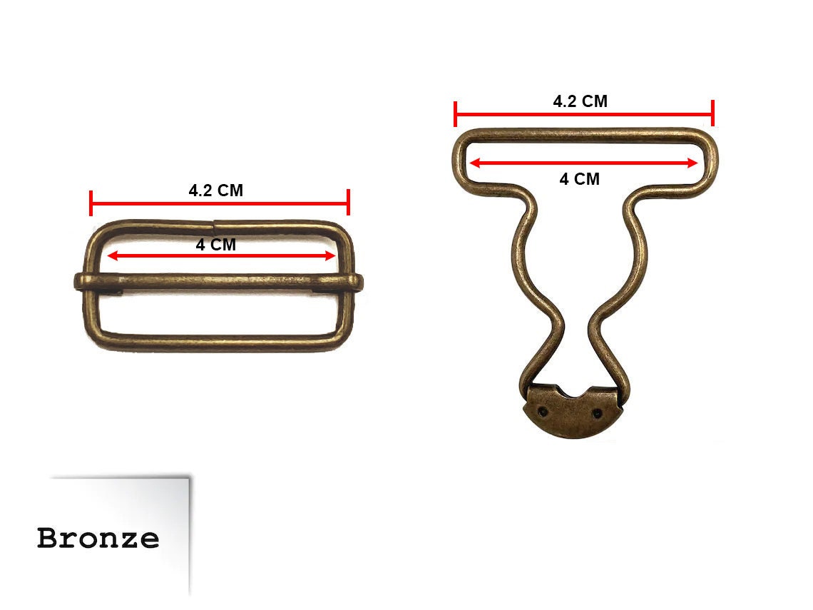 Dungaree Buckles With Overall Slider // Center Bar Moving Slider // Buckles by 1 set/ 5 set // FREE SHIPPING