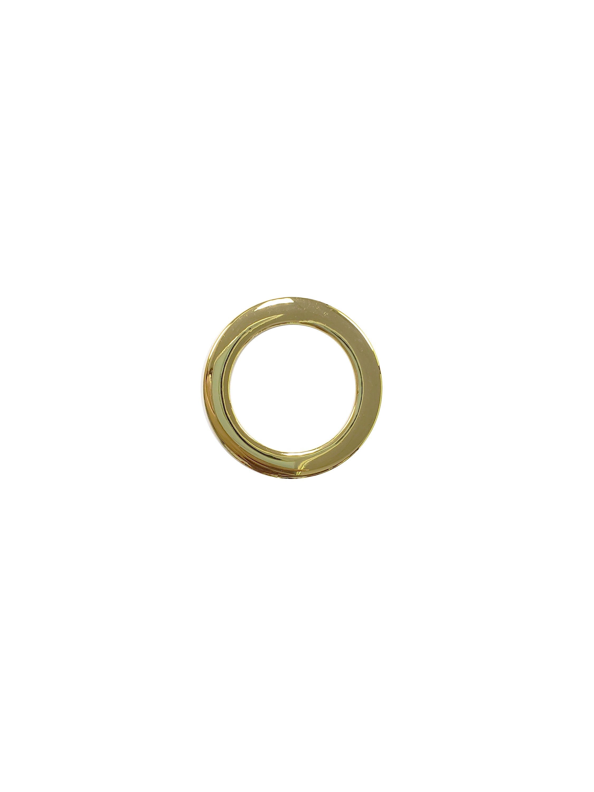 2 Inch Flat Cast O Rings, Super Shiny Nickel Finish, 6 Pack, Handbag Purse Bag Making Hardware Supplies, 1/4", RING