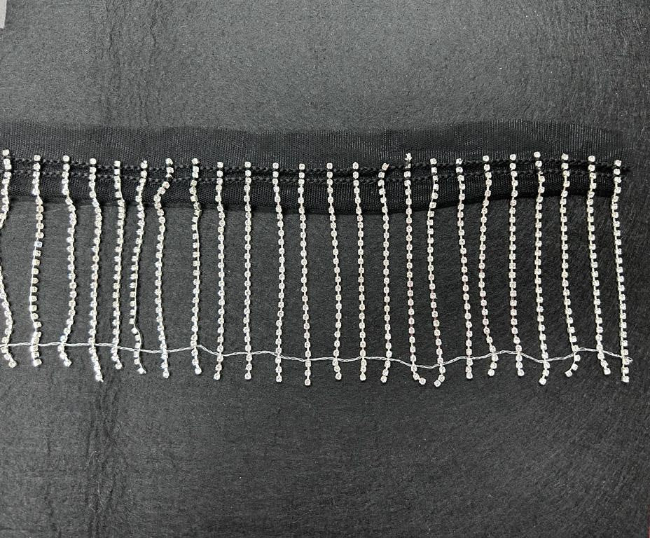 Rhinestone Fringe Trim Rhinestones Tassel Chain. DL-551