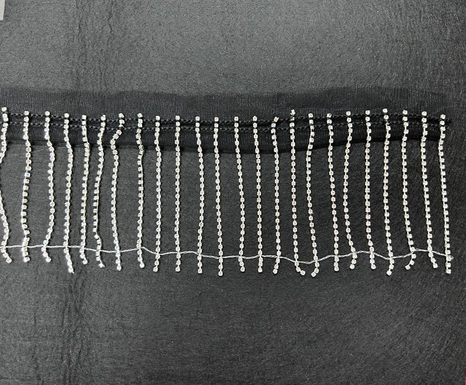 Rhinestone Fringe Trim Rhinestones Tassel Chain. DL-551