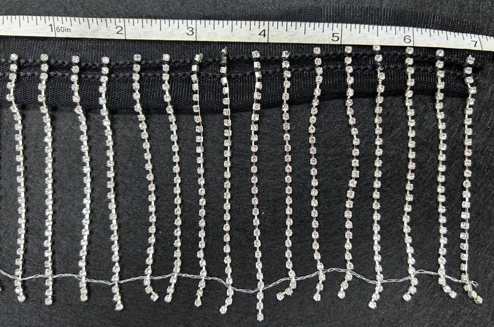Rhinestone Fringe Trim Rhinestones Tassel Chain. DL-551