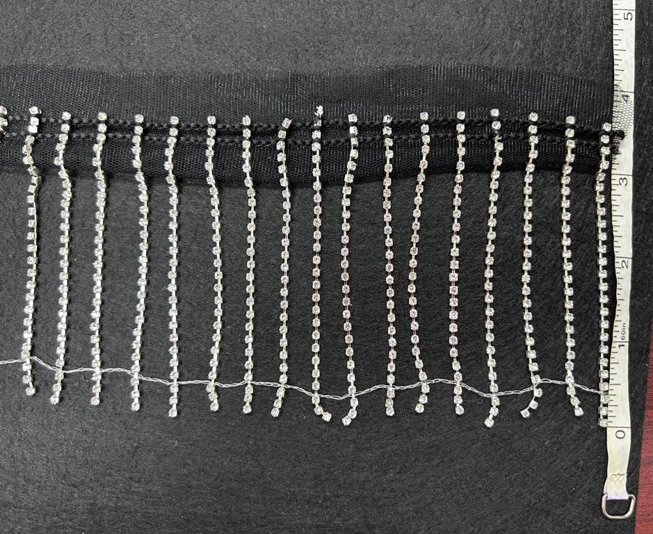 Rhinestone Fringe Trim Rhinestones Tassel Chain. DL-551