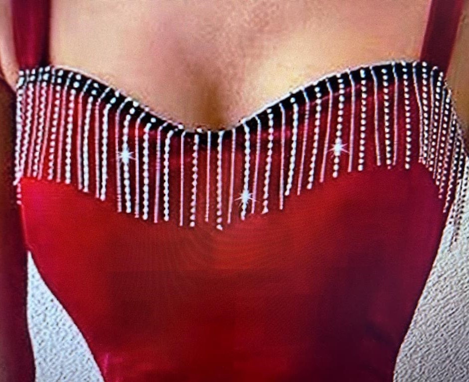 1 Yard...Tassel Crystal Rhinestone Fringe Trim Bling Diamond Silver Crystal Decorative Metal Chain Clothing Dress Accessories - Rhinestones