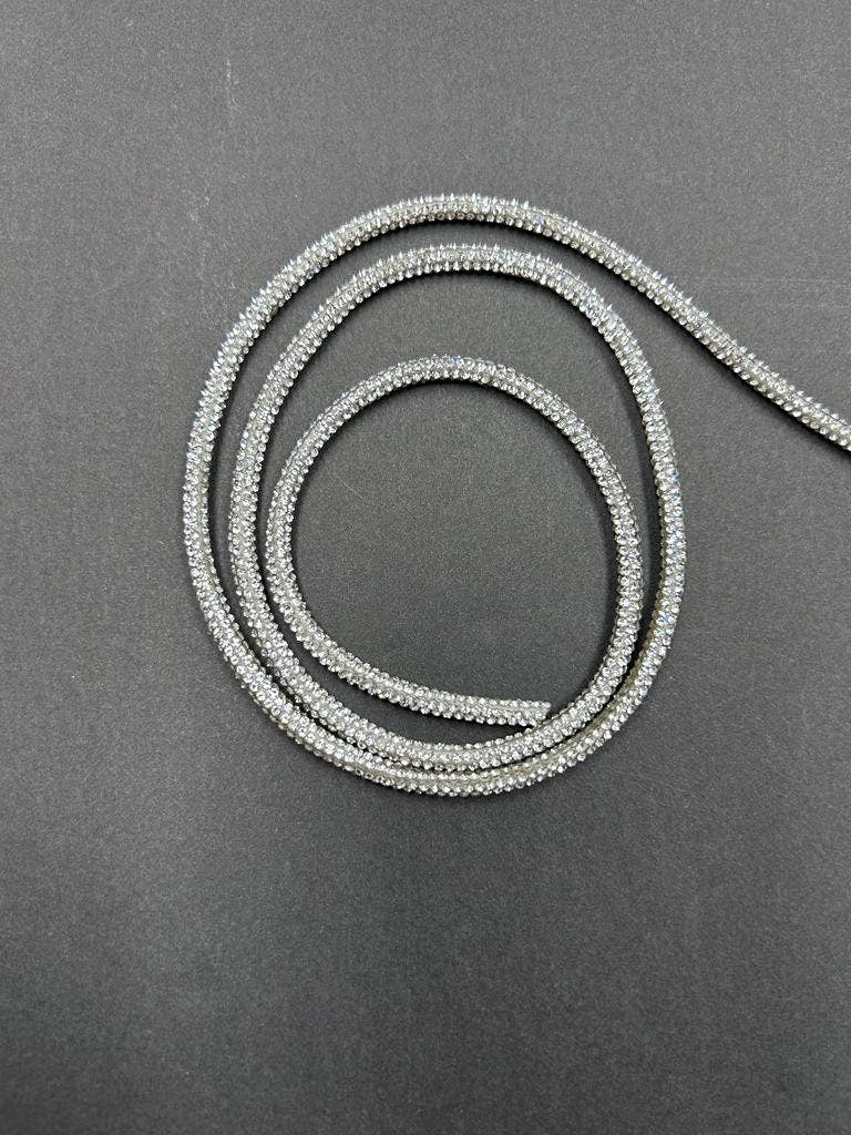Rhinestone Glitter Cord Crystal Shiny Round Cords. HT-1556C