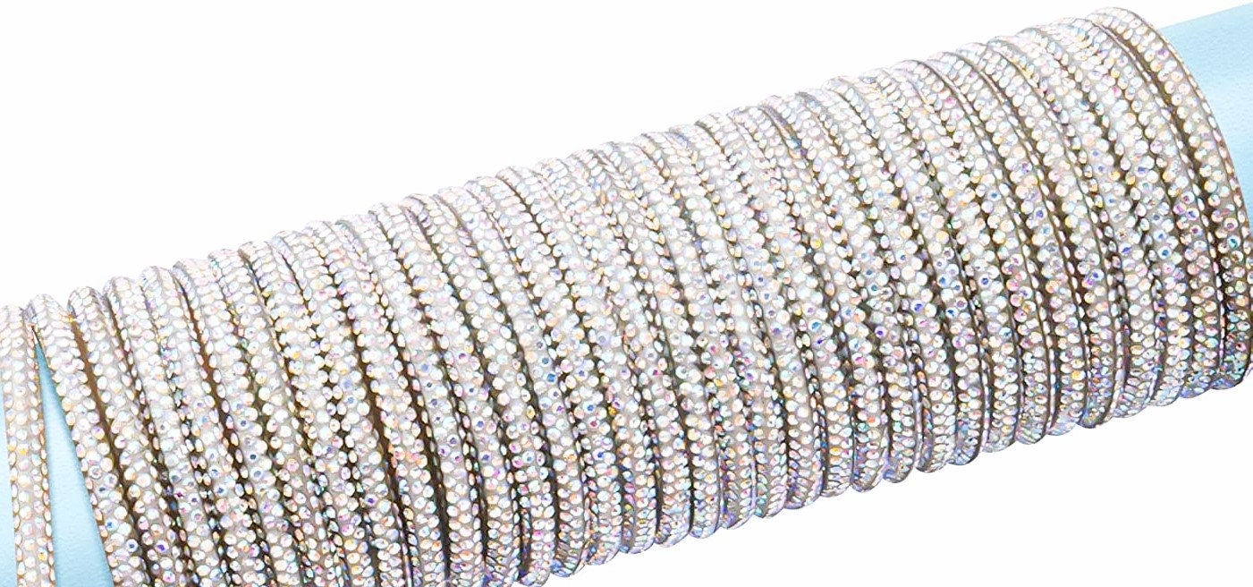 Rhinestone Glitter Cord Crystal Shiny Round Cords. HT-1556C